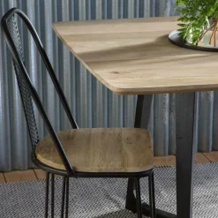 Made in Meubles Table à manger en bois de manguier Suzon