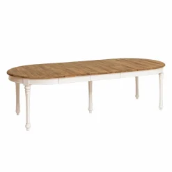 Made in Meubles Table à manger en bois recyclé avec allonges Garance