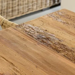 Made in Meubles Table à manger en pin recyclé Blaise