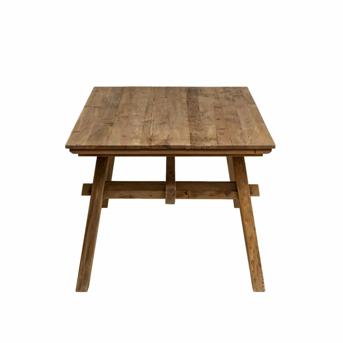 Made in Meubles Table à manger en pin recyclé Blaise