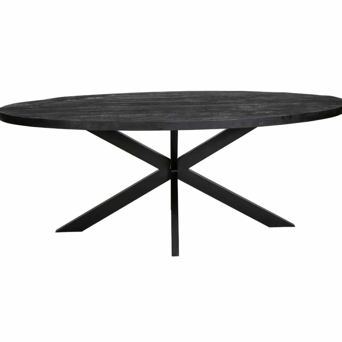 Made in Meubles Table à manger ovale en bois de manguier Amor