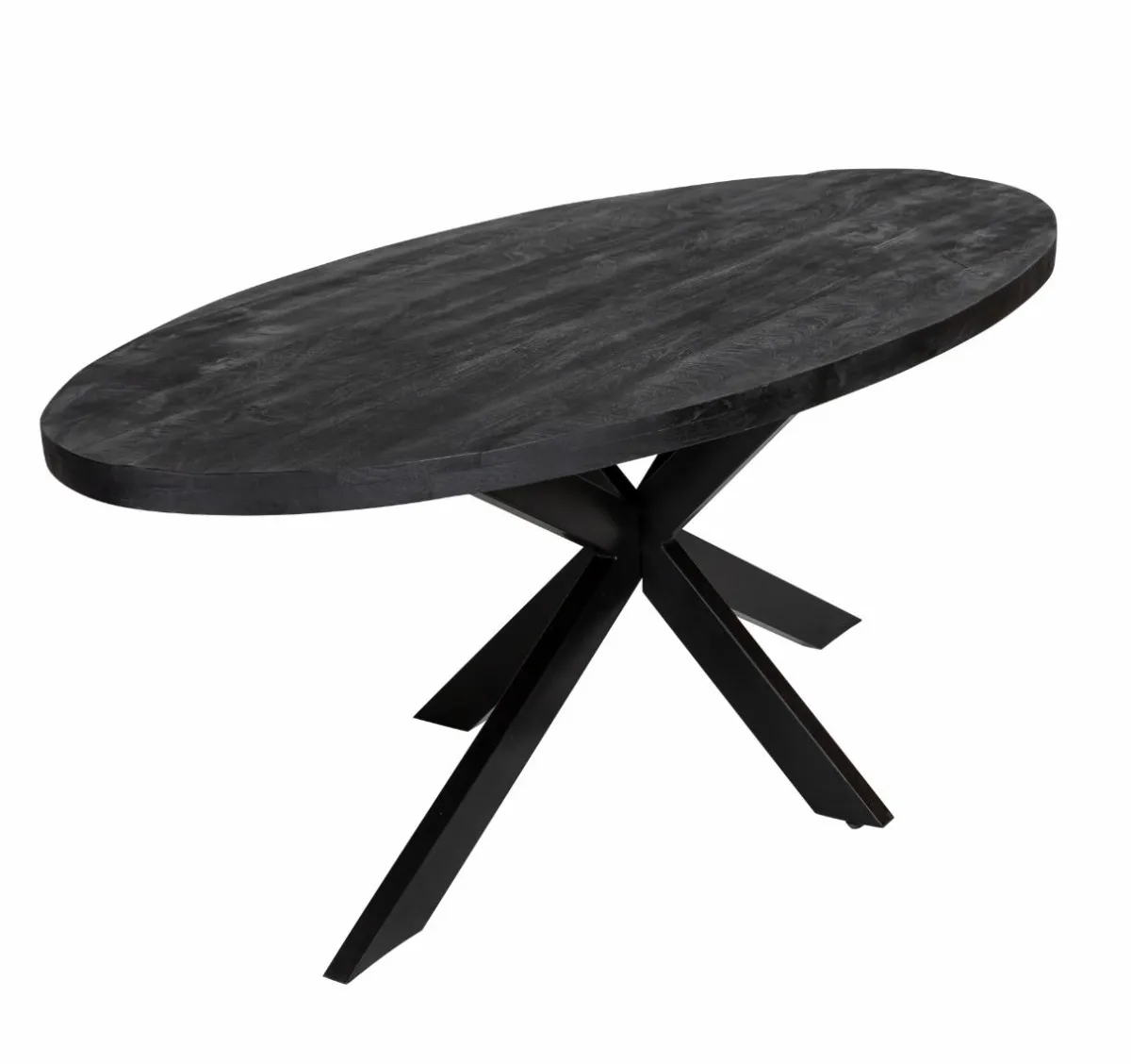 Made in Meubles Table à manger ovale en bois de manguier Amor