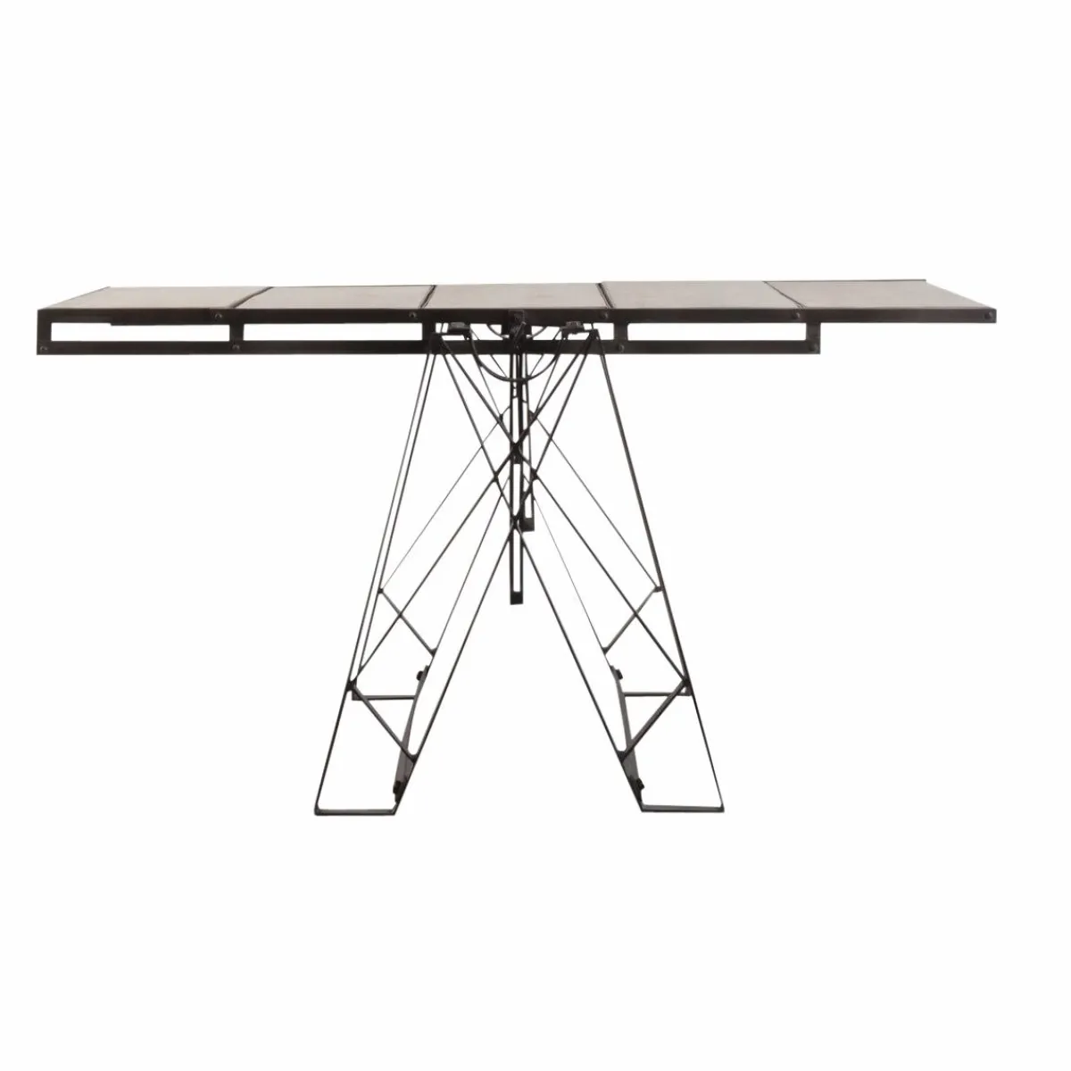 Made in Meubles Table étagère en bois de manguier Santorini