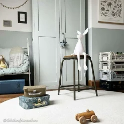 Made in Meubles Tabouret écolier métal et bois petit modèle Marcus