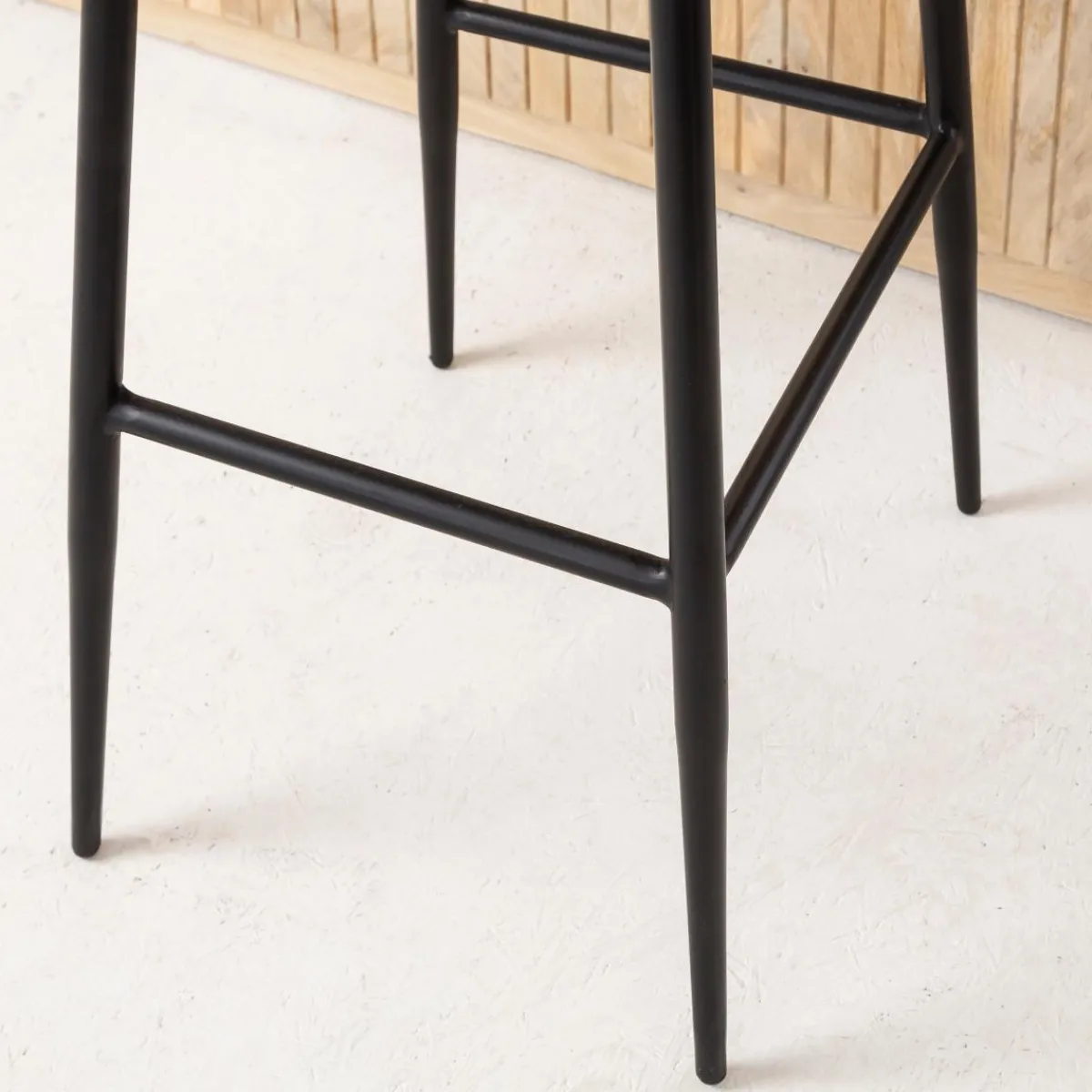 Made in Meubles Tabouret de bar en cuir marron Carl