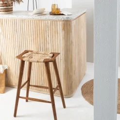 Made in Meubles Tabouret de bar en manguier Suzanna