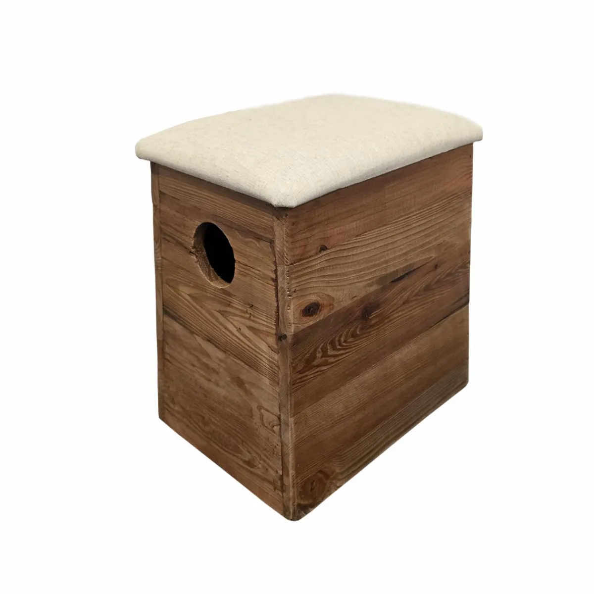 Made in Meubles Tabouret en bois recyclé Blaise