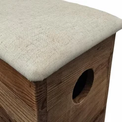 Made in Meubles Tabouret en bois recyclé Blaise