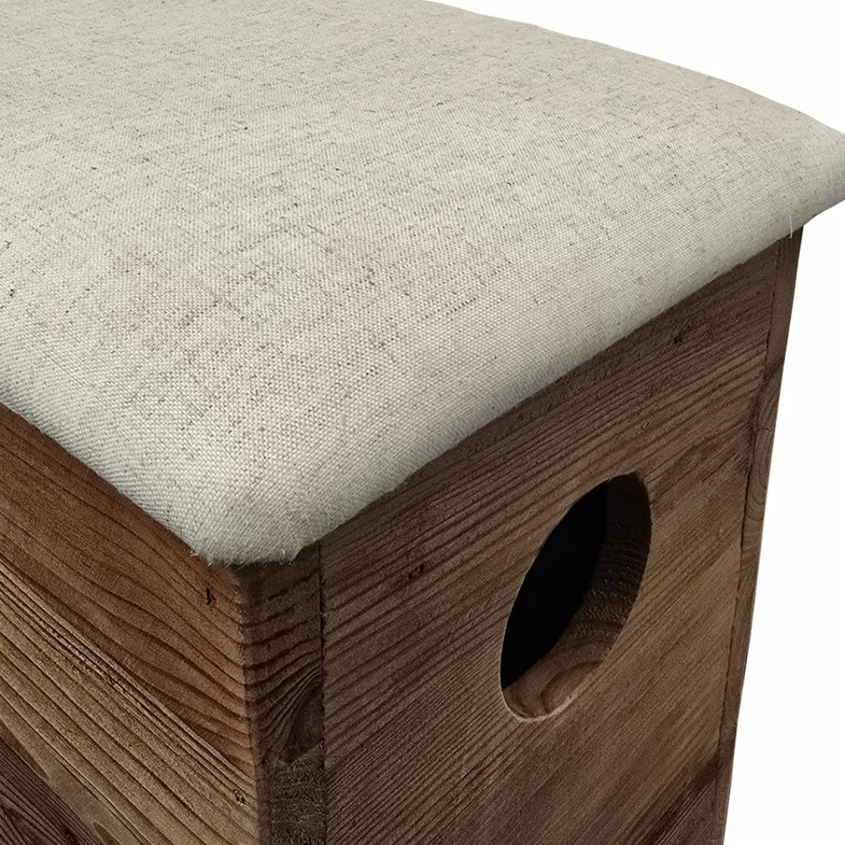 Made in Meubles Tabouret en bois recyclé Blaise