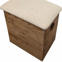 Made in Meubles Tabouret en bois recyclé Blaise