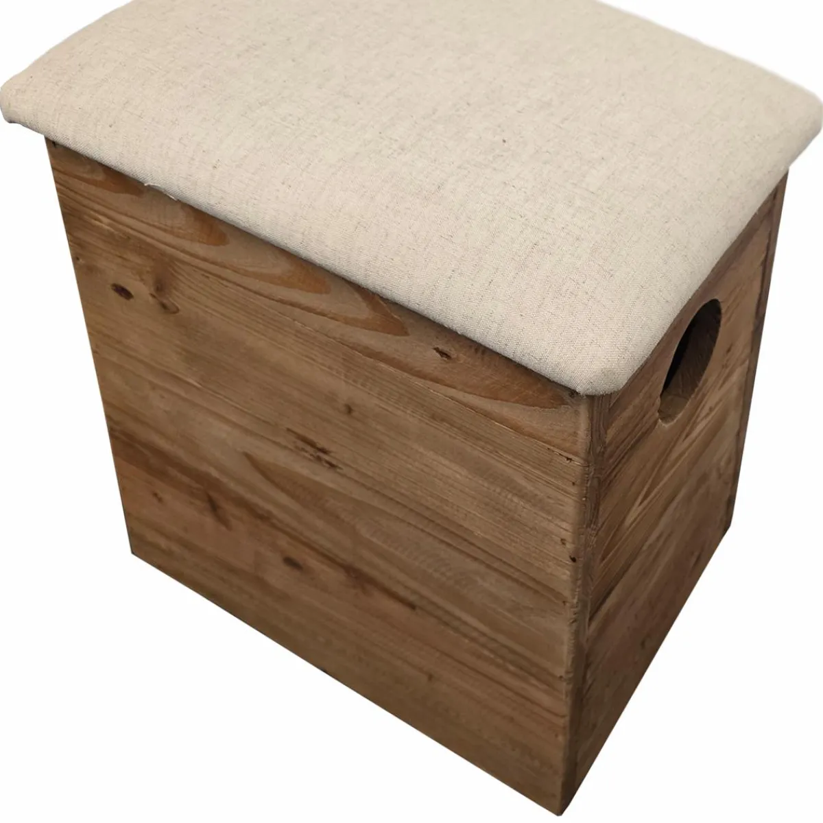 Made in Meubles Tabouret en bois recyclé Blaise