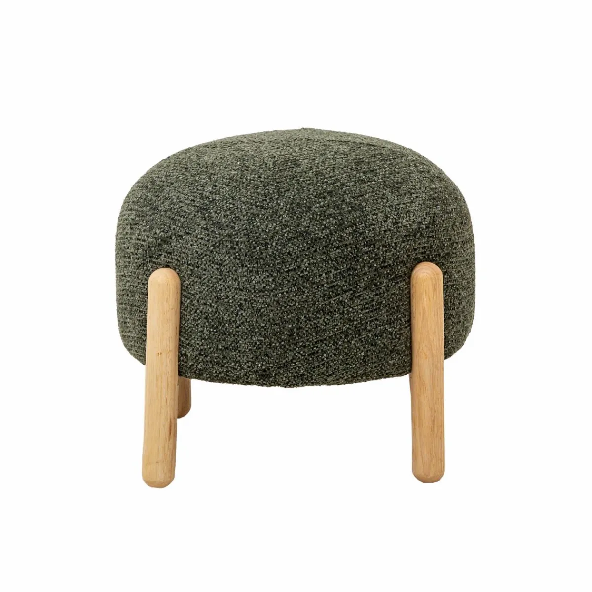Made in Meubles Tabouret en tissu bouclette Nério