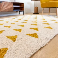 Made in Meubles Tapis en coton Baptiste