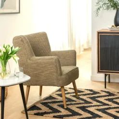 Made in Meubles Tapis en jute et coton Mathilde