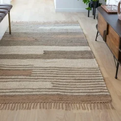 Made in Meubles Tapis en jute et coton Robin