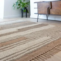 Made in Meubles Tapis en jute et coton Robin