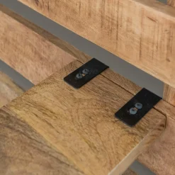 Made in Meubles Tête de lit en bois avec étagère Marais