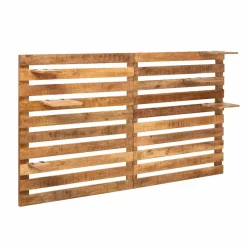 Made in Meubles Tête de lit en bois avec étagère Marais