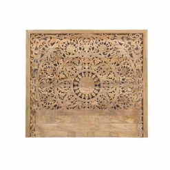 Made in Meubles Tête de lit en bois de manguier sculpté Vittoria