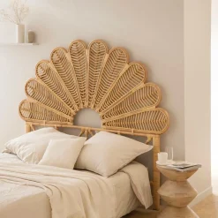 Made in Meubles Tête de lit en rotin naturel Rattan