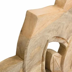 Made in Meubles Tête de lit lotus en bois de manguier sculpté 160 cm Valentina