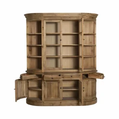 Made in Meubles Vaisselier arrondi en bois recyclé Garance
