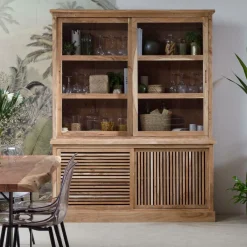 Made in Meubles Vaisselier en bois d'acacia Salta