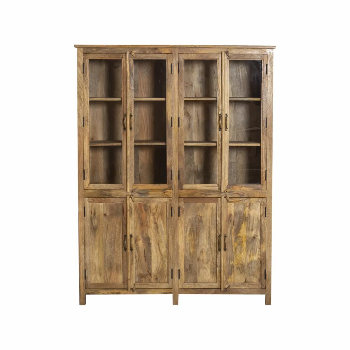 Made in Meubles Vaisselier en bois de manguier Lisandro