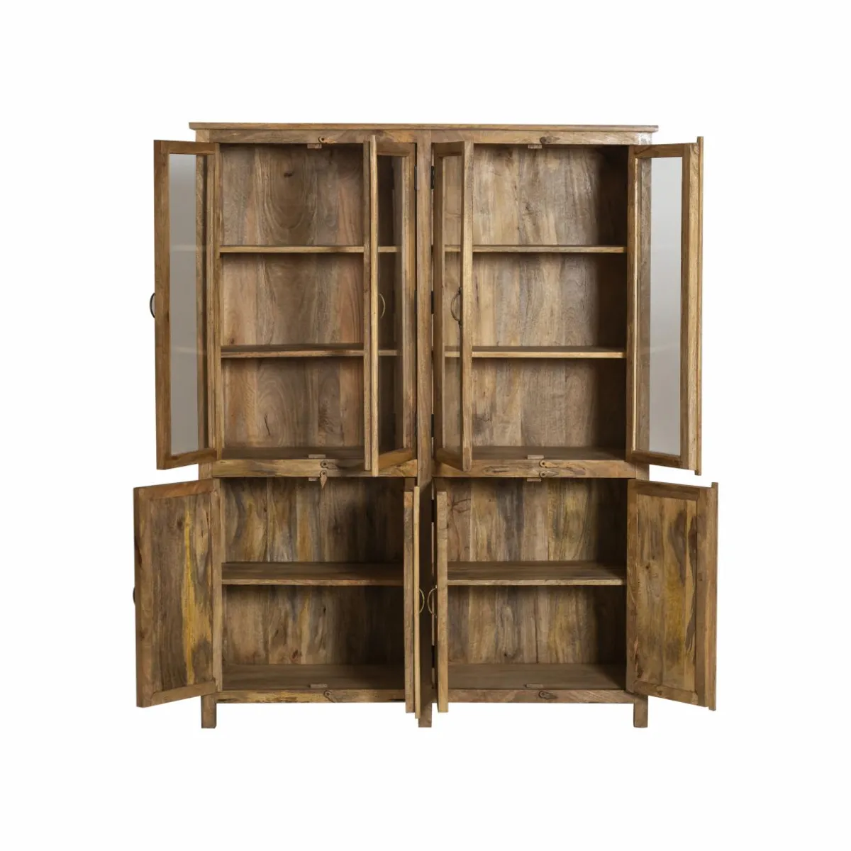 Made in Meubles Vaisselier en bois de manguier Lisandro