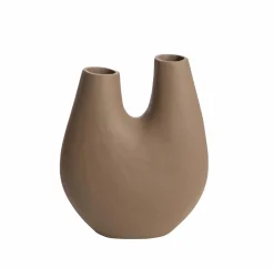 Made in Meubles Vase marron 2 tiges en aluminium Tulipa