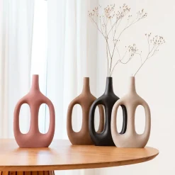 Made in Meubles Vase soliflore rose en aluminium Pivoine