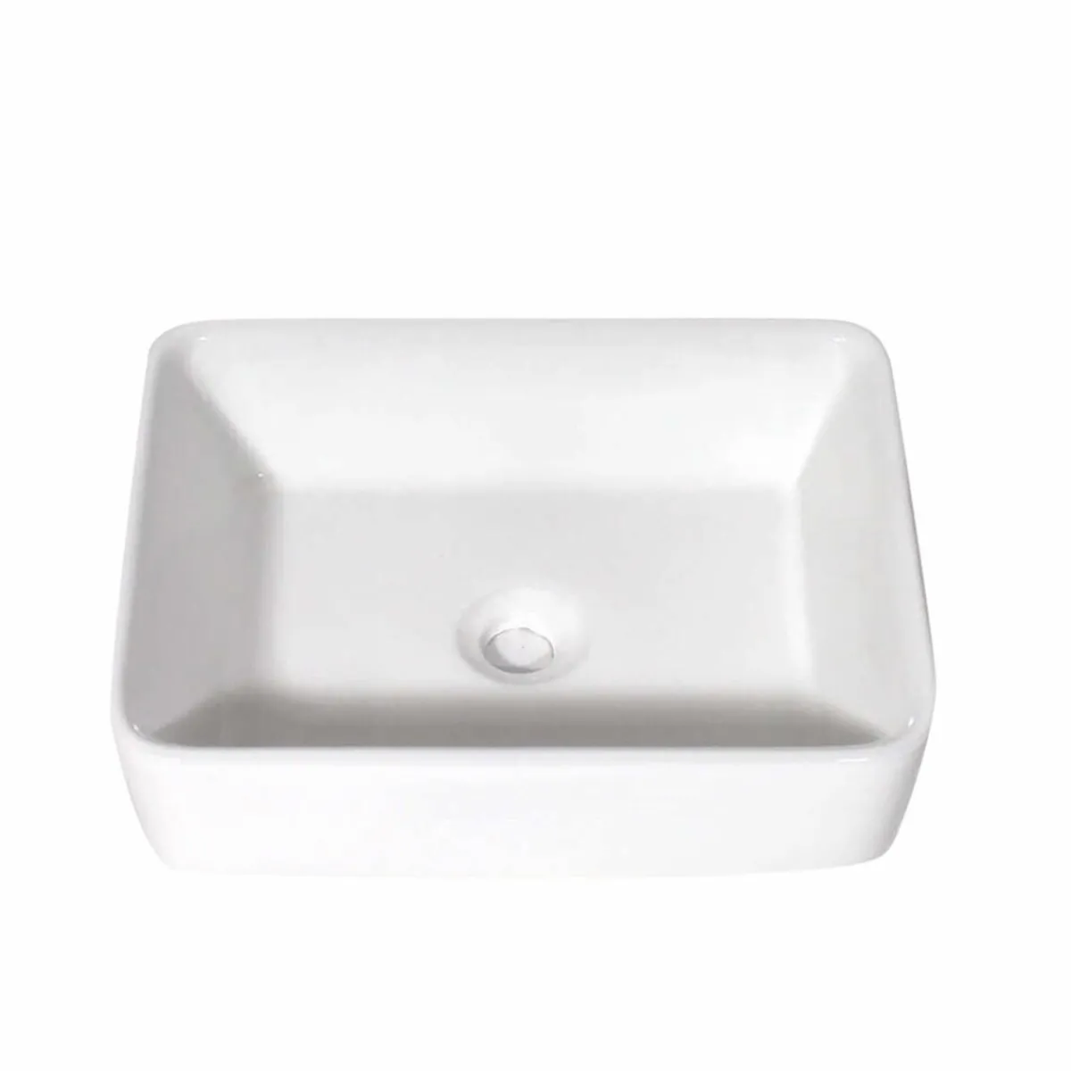 Made in Meubles Vasque rectangulaire en porcelaine Perrine
