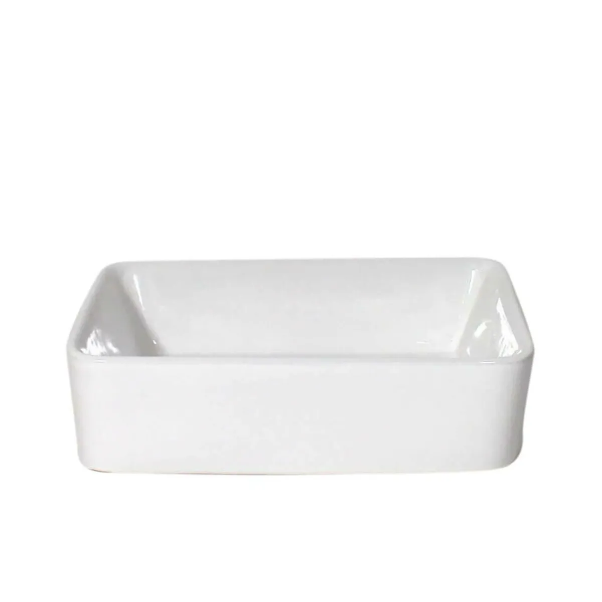 Made in Meubles Vasque rectangulaire en porcelaine Perrine