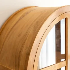 Made in Meubles Vitrine en bois d'acacia 4 portes Jo