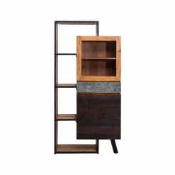 Made in Meubles Vitrine en bois d'acacia Ernest